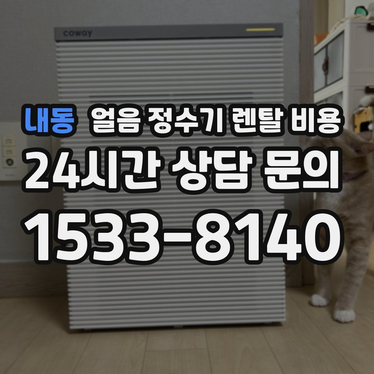 내동 얼음 정수기 렌탈 비용