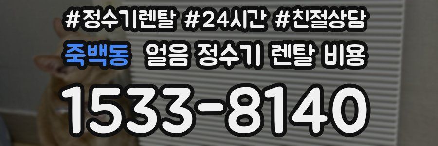 죽백동 얼음 정수기 렌탈 비용