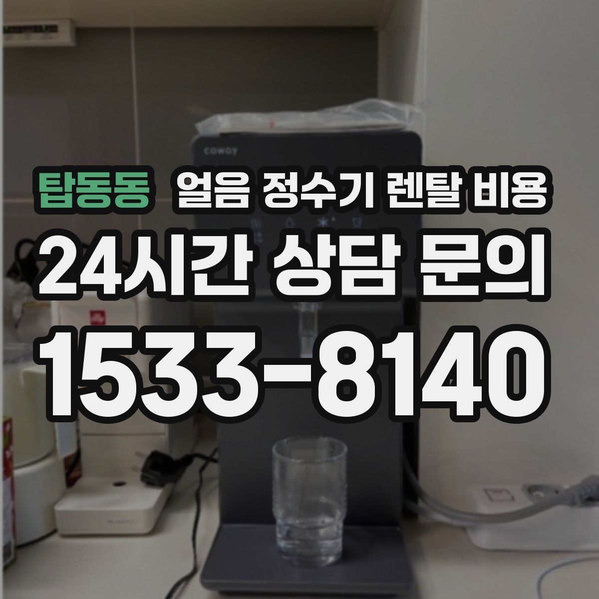 탑동동 얼음 정수기 렌탈 비용