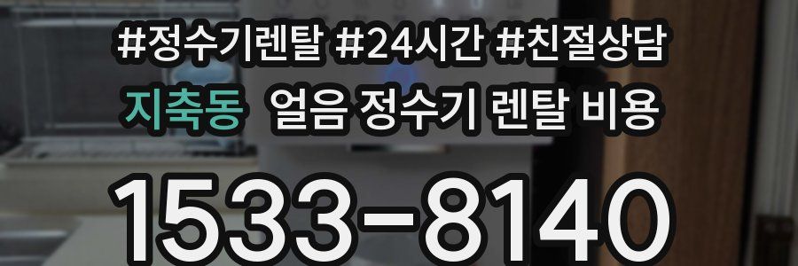 지축동 얼음 정수기 렌탈 비용