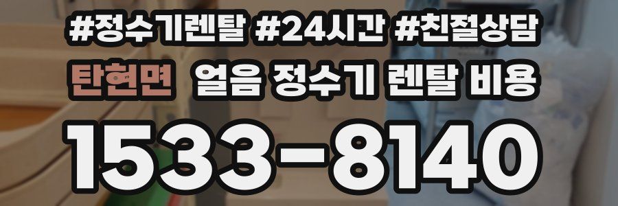 탄현면 얼음 정수기 렌탈 비용