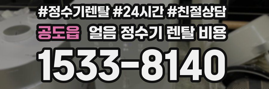 공도읍 얼음 정수기 렌탈 비용