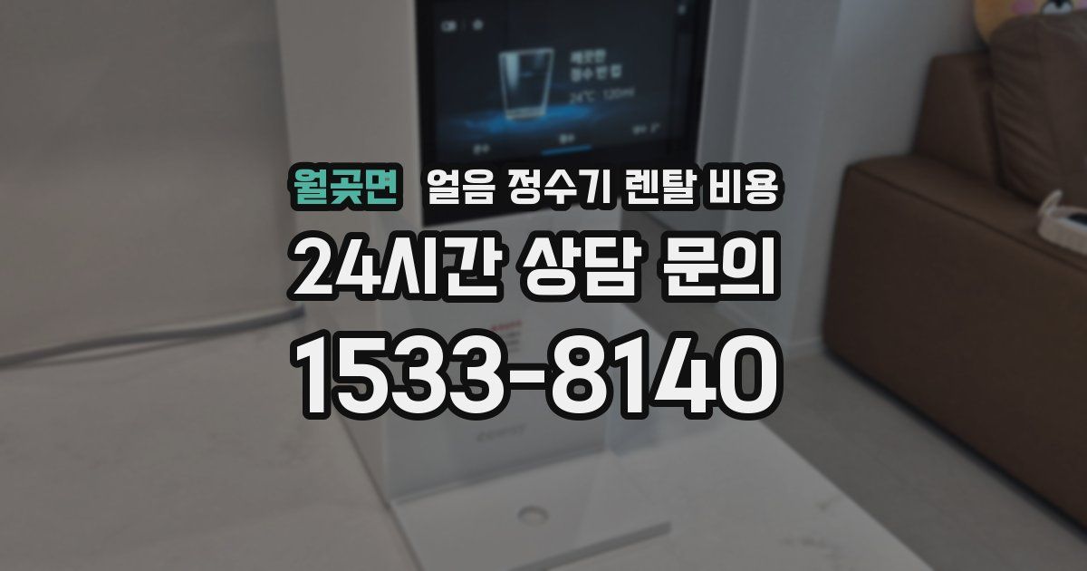 월곶면 얼음 정수기 렌탈 비용