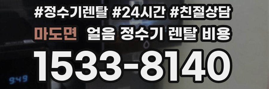 마도면 얼음 정수기 렌탈 비용
