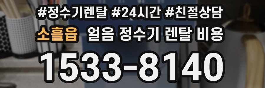 소흘읍 얼음 정수기 렌탈 비용