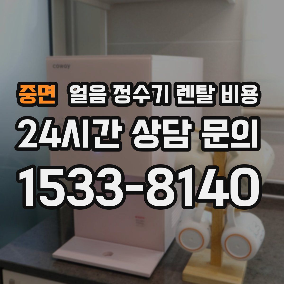 중면 얼음 정수기 렌탈 비용