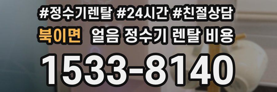 북이면 얼음 정수기 렌탈 비용