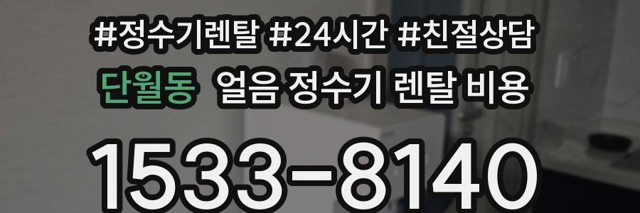 단월동 얼음 정수기 렌탈 비용