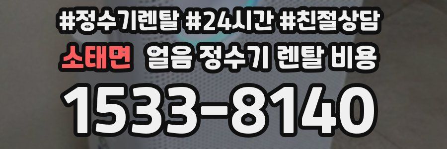 소태면 얼음 정수기 렌탈 비용