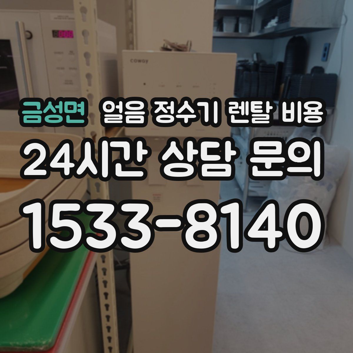 금성면 얼음 정수기 렌탈 비용