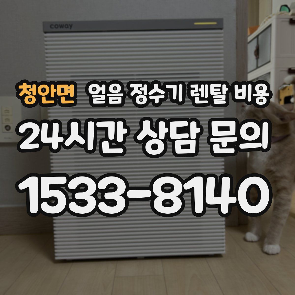 청안면 얼음 정수기 렌탈 비용