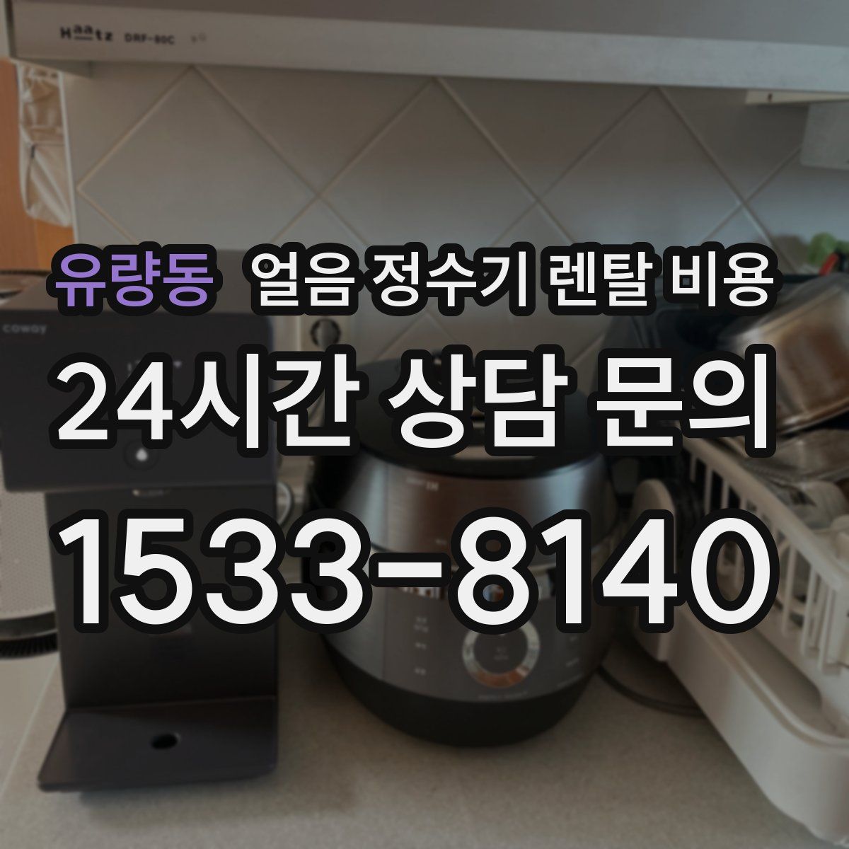 유량동 얼음 정수기 렌탈 비용