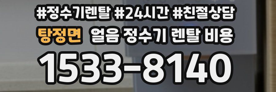 탕정면 얼음 정수기 렌탈 비용