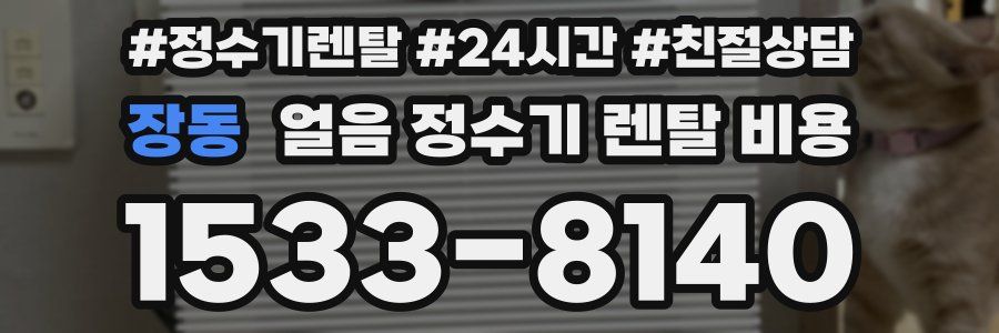 장동 얼음 정수기 렌탈 비용