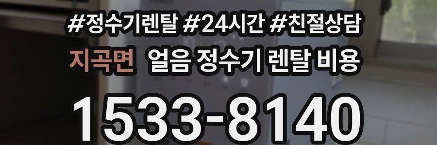 지곡면 얼음 정수기 렌탈 비용