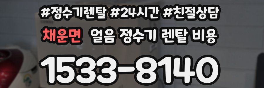 채운면 얼음 정수기 렌탈 비용