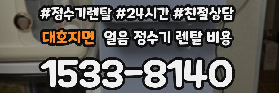 대호지면 얼음 정수기 렌탈 비용