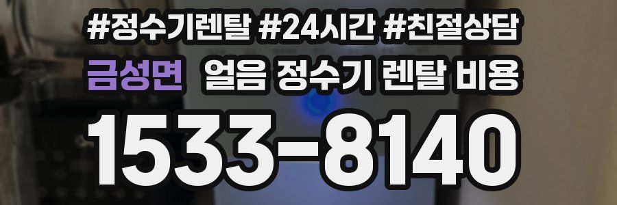 금성면 얼음 정수기 렌탈 비용