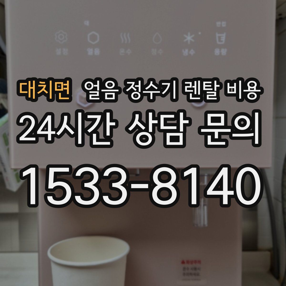 대치면 얼음 정수기 렌탈 비용