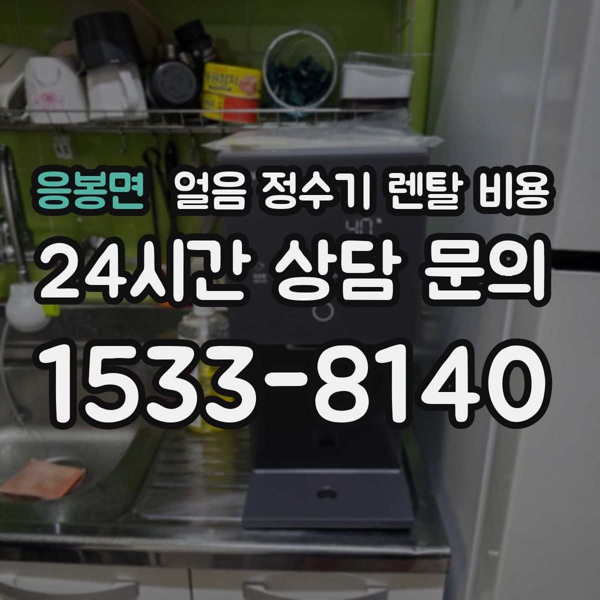 응봉면 얼음 정수기 렌탈 비용