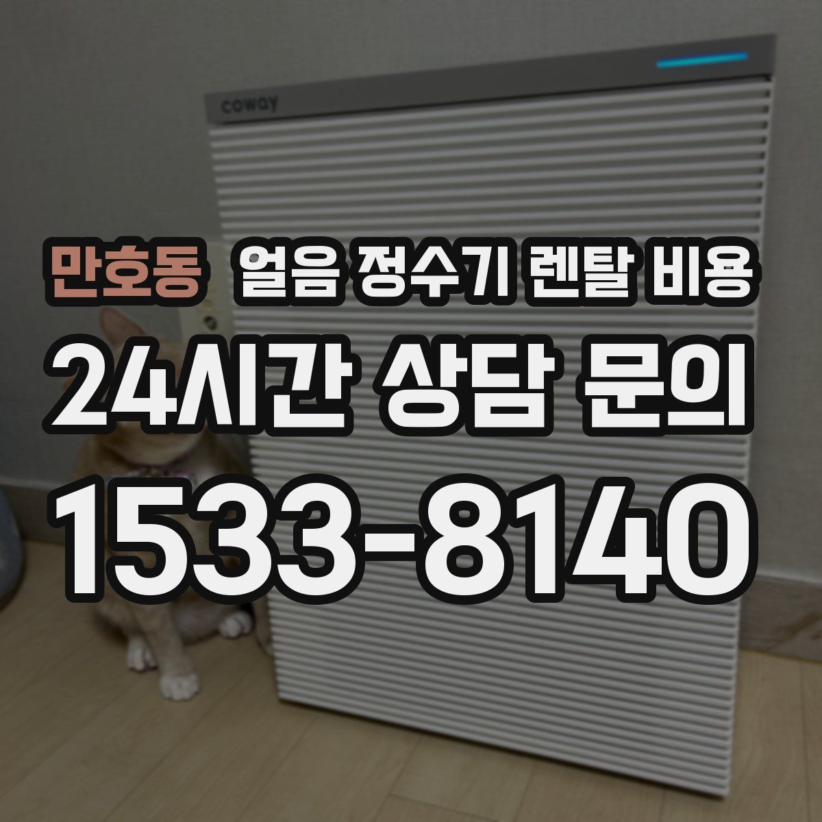 만호동 얼음 정수기 렌탈 비용