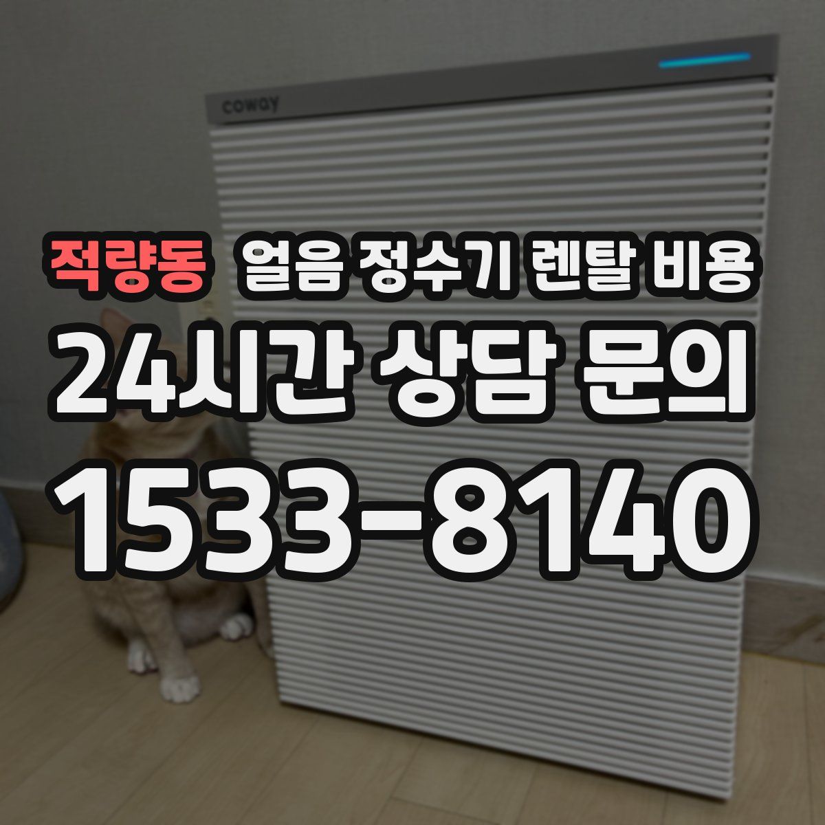 적량동 얼음 정수기 렌탈 비용