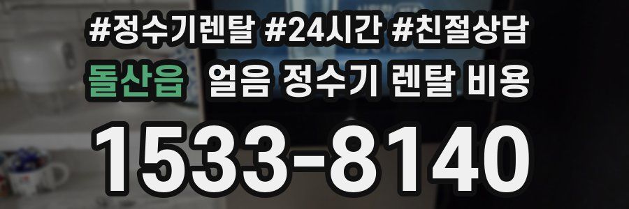 돌산읍 얼음 정수기 렌탈 비용