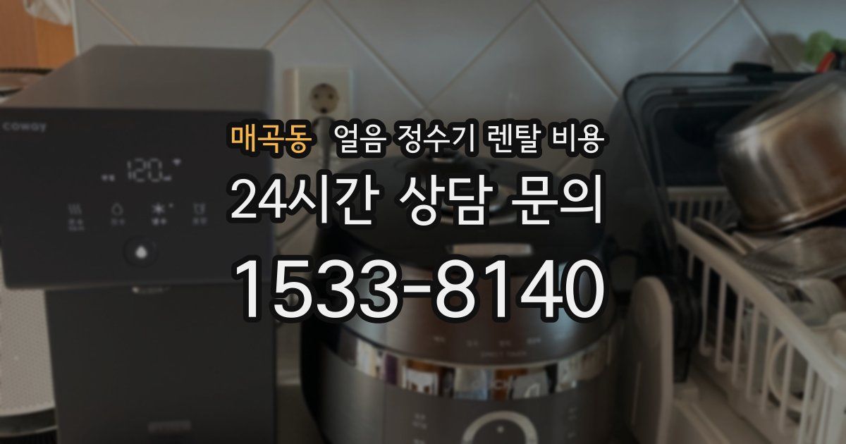 매곡동 얼음 정수기 렌탈 비용