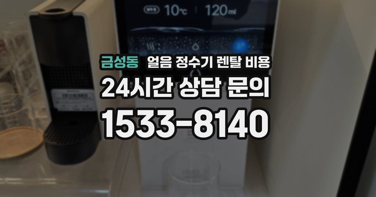 금성동 얼음 정수기 렌탈 비용