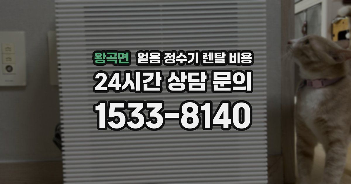 왕곡면 얼음 정수기 렌탈 비용