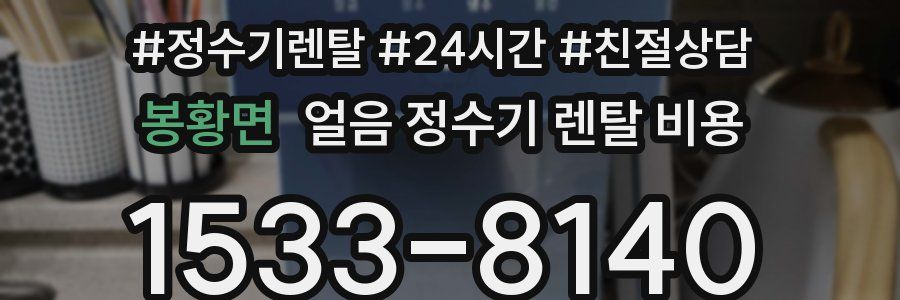봉황면 얼음 정수기 렌탈 비용