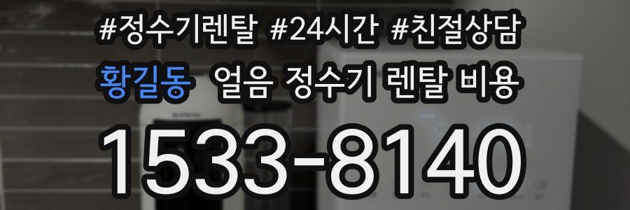 황길동 얼음 정수기 렌탈 비용