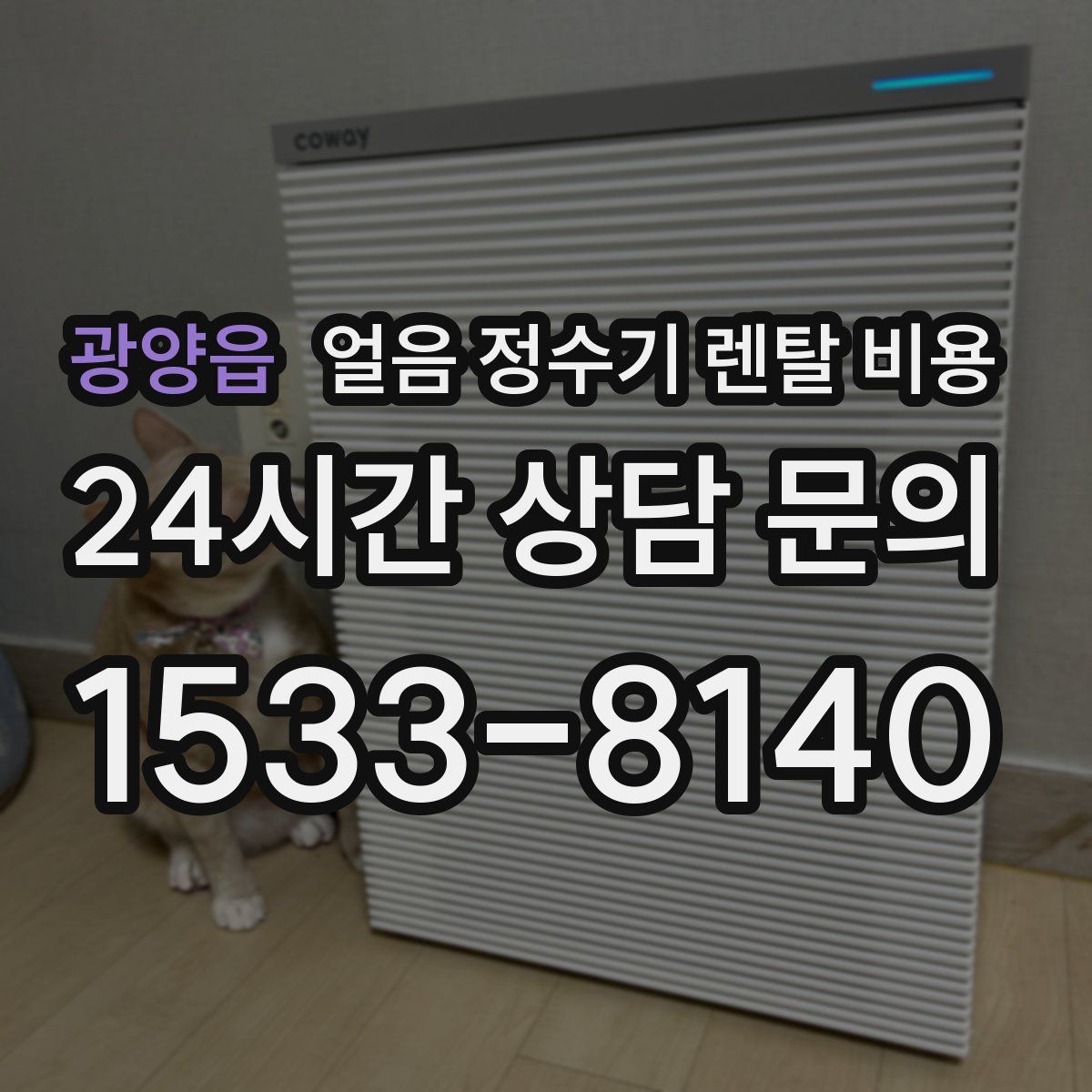 광양읍 얼음 정수기 렌탈 비용