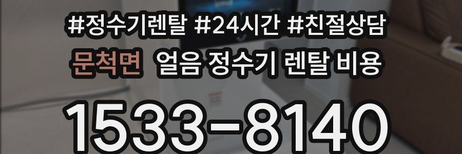 문척면 얼음 정수기 렌탈 비용