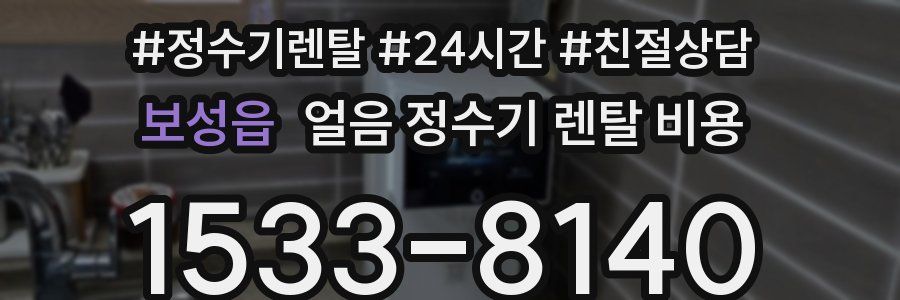 보성읍 얼음 정수기 렌탈 비용