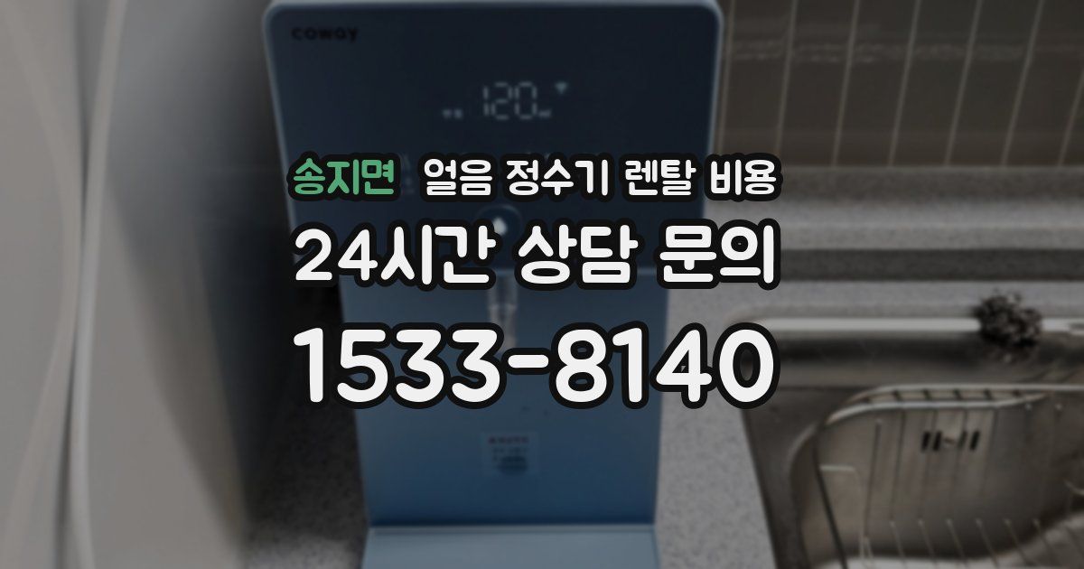 송지면 얼음 정수기 렌탈 비용