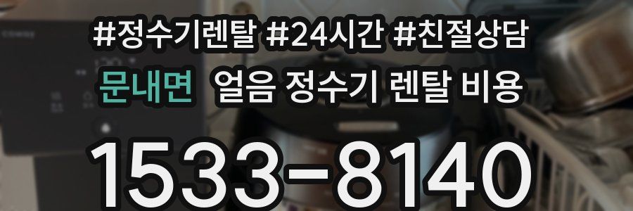 문내면 얼음 정수기 렌탈 비용