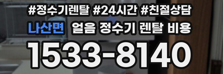 나산면 얼음 정수기 렌탈 비용