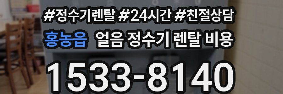 홍농읍 얼음 정수기 렌탈 비용