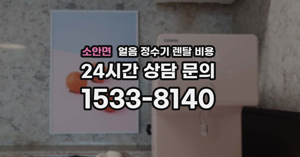 소안면 얼음 정수기 렌탈 비용