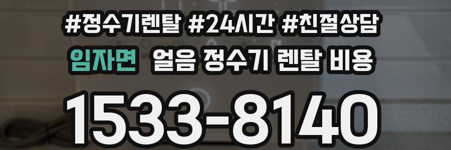 임자면 얼음 정수기 렌탈 비용
