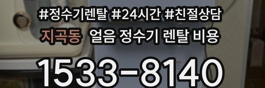 지곡동 얼음 정수기 렌탈 비용