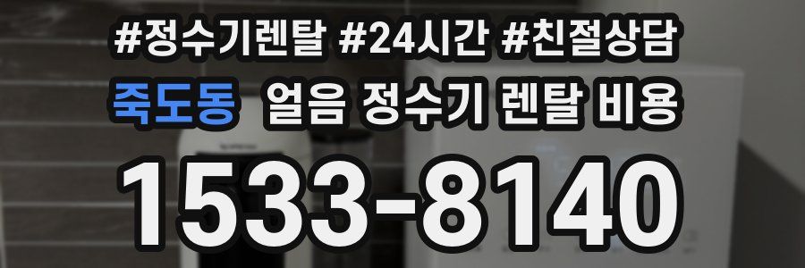 죽도동 얼음 정수기 렌탈 비용