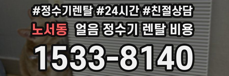 노서동 얼음 정수기 렌탈 비용