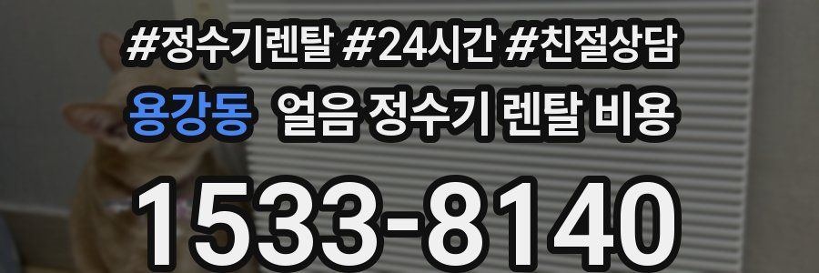 용강동 얼음 정수기 렌탈 비용