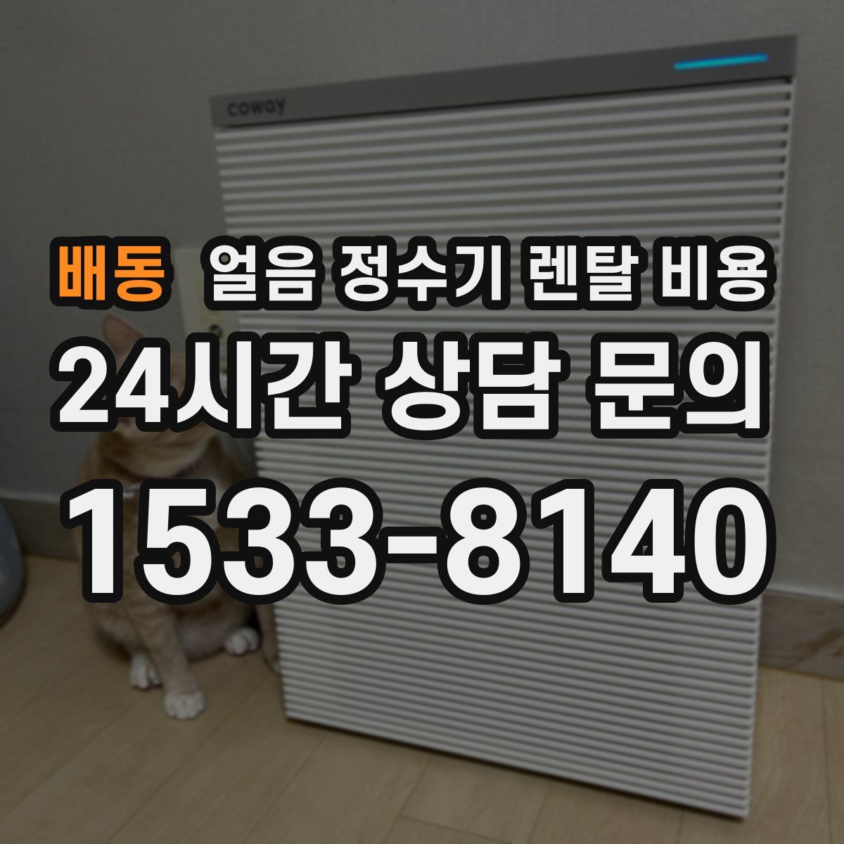 배동 얼음 정수기 렌탈 비용