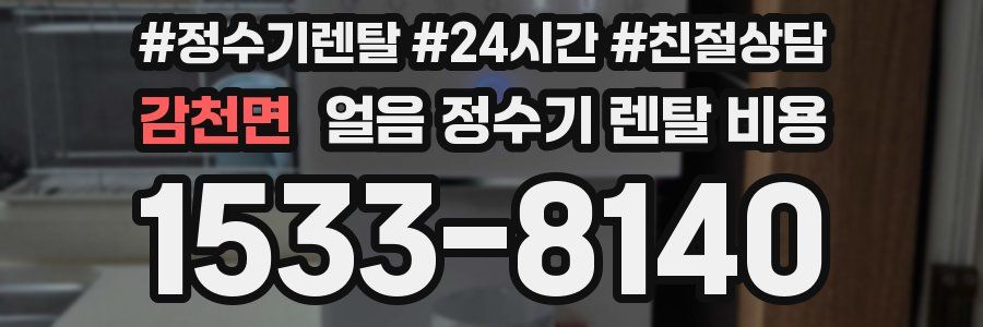 감천면 얼음 정수기 렌탈 비용