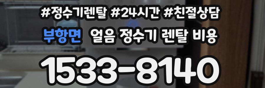 부항면 얼음 정수기 렌탈 비용