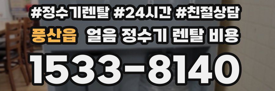 풍산읍 얼음 정수기 렌탈 비용