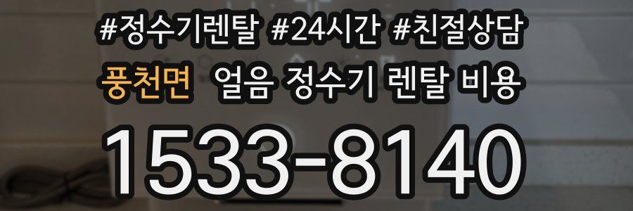 풍천면 얼음 정수기 렌탈 비용